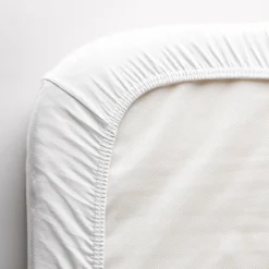 Sebra Jersey Fitted Sheets, Baby 70 x 120 cm, Set of 2 - White