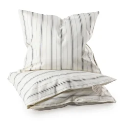 Sebra Junior Bedding Set, Organic – Cream Stripe