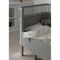 Sebra Junior Bedding Set, Organic – Cream Stripe