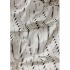 Sebra Junior Bedding Set, Organic – Cream Stripe