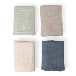 Sebra 6-Layer Muslin Changing Pads, Set of 2 - Rose