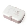 Sebra Lunch Box with Divider and Silicone Strap, Teeny Toes