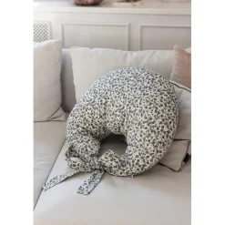 Sebra Nursing Pillow, Organic Cotton - Blue Olive