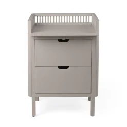 Sebra puslebord i træ, 2-i-1 design m. skuffer - Jetty beige