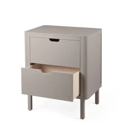 Sebra puslebord i træ, 2-i-1 design m. skuffer - Jetty beige