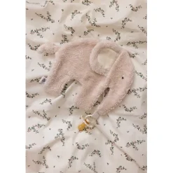 Sebra Security Blanket and Pacifier Holder - Pink Elephant