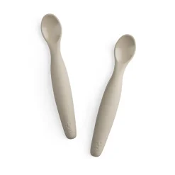 Sebra Silicone Spoon Set, Long - Jetty Beige