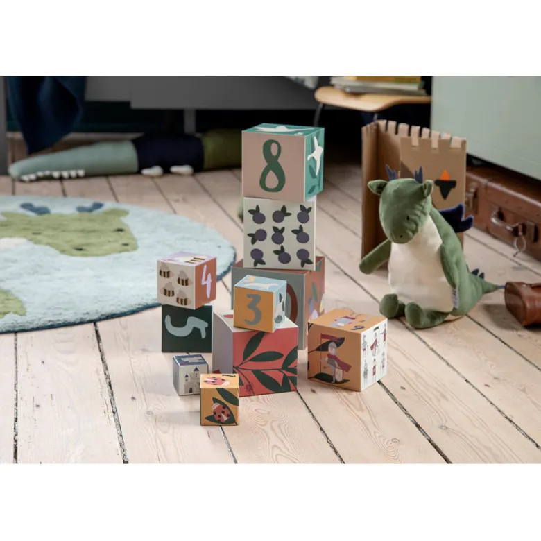 Sebra Stacking Blocks, Set of 10 - Pixie/Dragon