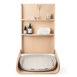 Sebra Væghængt puslebord i træ, Wooden Edition