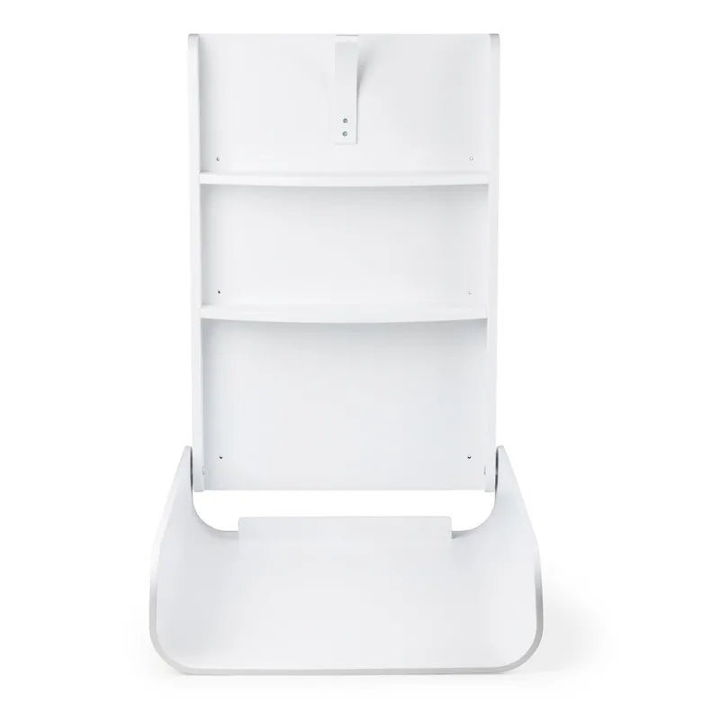 Sebra Væghængt puslebord i træ, Classic white