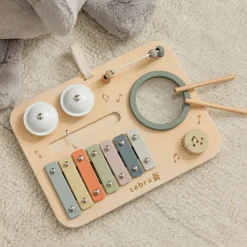 Sebra Wooden Activity Panel with Musical Features
