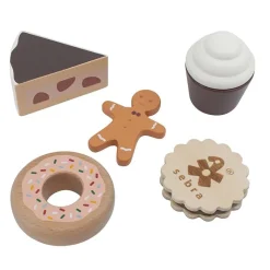 Sebra Wooden Play Food – Cakes & Biscuits