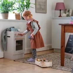 Sebra Wooden Play Kitchen, Beige,