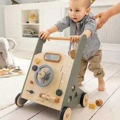 Sebra Wooden Walker with Activities, Car
