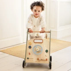 Sebra Wooden Walker with Activities, Car
