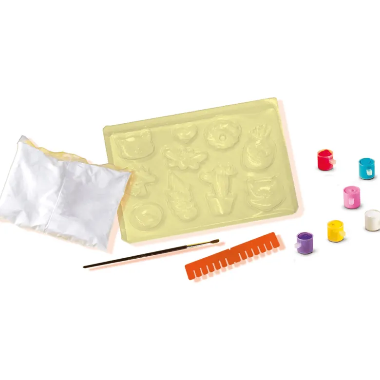 SES Creative Creative Box, Cast and Paint - Happy Plaster Figures
