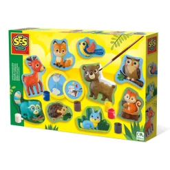 SES Creative Creative Box, Cast and Paint - Forest Animals