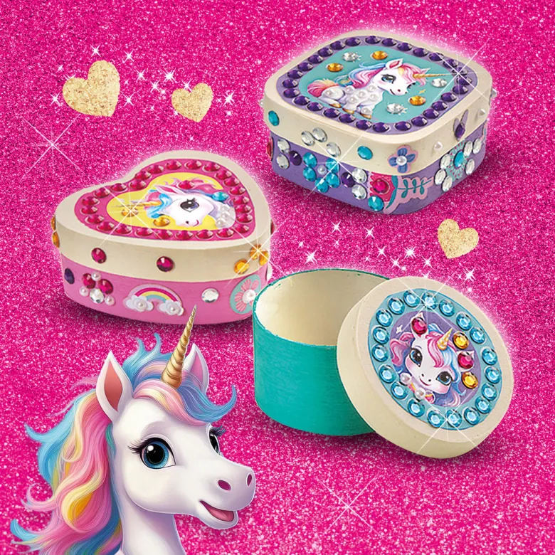 SES Creative, Diamond Mosaic - Jewelry Box with Unicorn