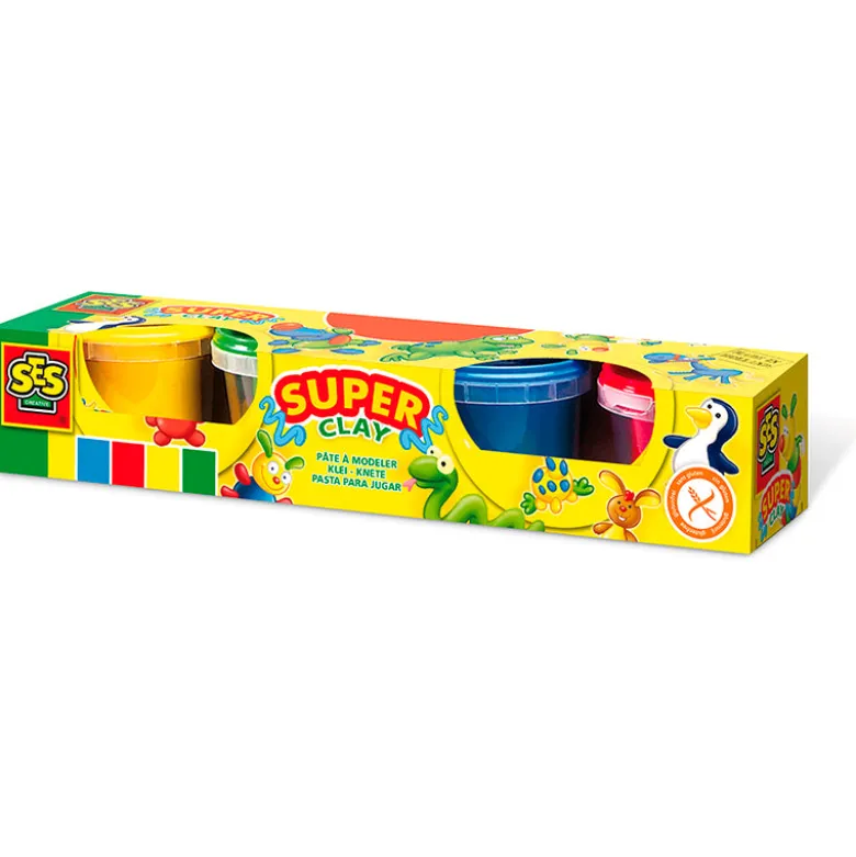 SES Creative, Modeling Clay with 4 Colors