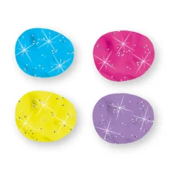 SES Creative Modeling Clay, Silky-Soft Glitter 4x90g
