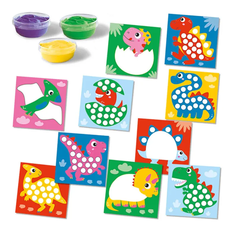 SES Creative, My First Creative Set, Finger Painting Dinosaurs - Ages 1-4