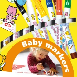 SES Creative My First Markers, Set of 8 - Soft Baby Colors