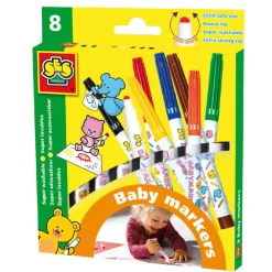 SES Creative My First Markers, Set of 8 - Soft Baby Colors
