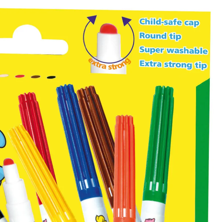 SES Creative My First Markers, Set of 8 - Soft Baby Colors