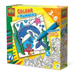SES Creative Paint by Numbers, Markers with Triangular Grip
