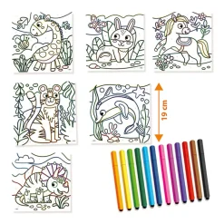 SES Creative Paint by Numbers, Markers with Triangular Grip