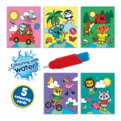 SES Creative, Paint with Water - Travel Coloring Book
