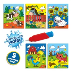 SES Creative, Paint with Water - Farm Coloring Book