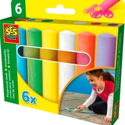 SES Creative Road Chalk, Set of 6 Colors