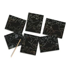 SES Creative Scratch Cards, Glow-in-the-Dark Dinosaurs