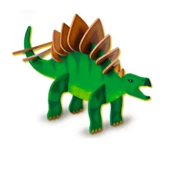 SES Creative, Wooden Construction Set, Glow-in-the-Dark Dinosaur