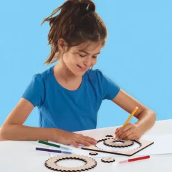SES Creative Wooden Spiral Drawing Set