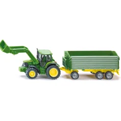 Siku John Deere Front Loader with Trailer, 1:87 Scale