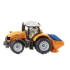 Siku Tractor, Massey Ferguson with Salt Spreader - 7.8 x 9.7 cm