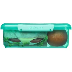 Sistema Coloured Lunch Box with 1 Compartment, 2L - Teal