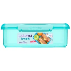 Sistema Coloured Lunch Box with 1 Compartment, 2L - Teal