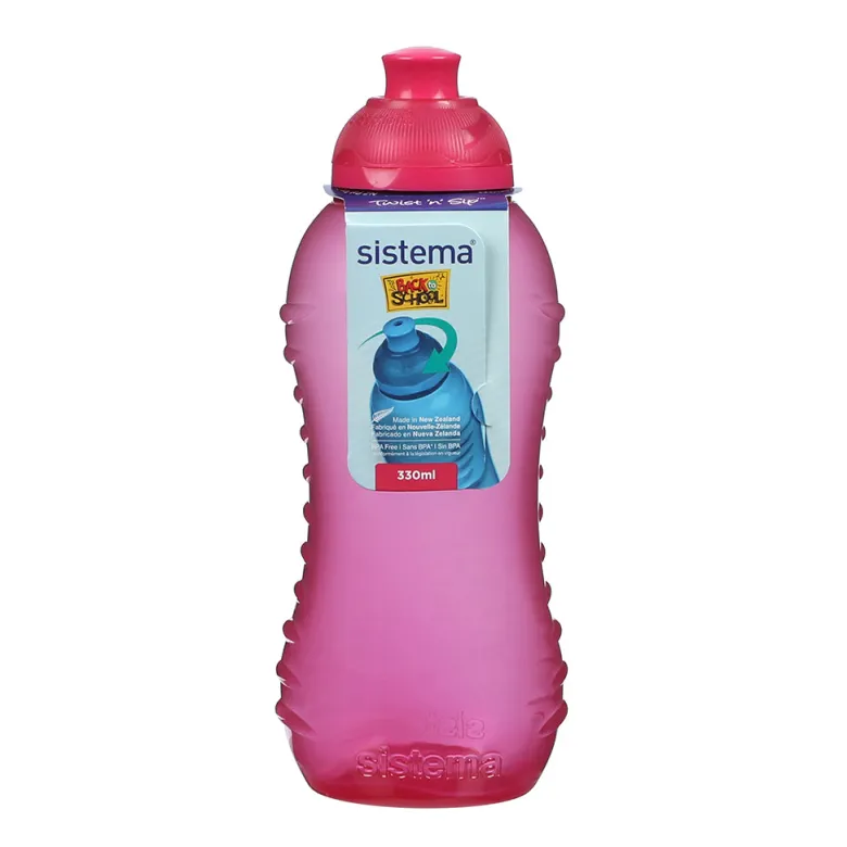 Sistema Drinking Bottle, Twist 'N' Sip 330 ml - Pink