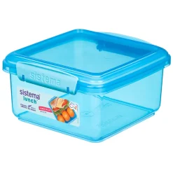 Sistema Lunch Plus Lunch Box with Single Compartment, 1.2L – Blue