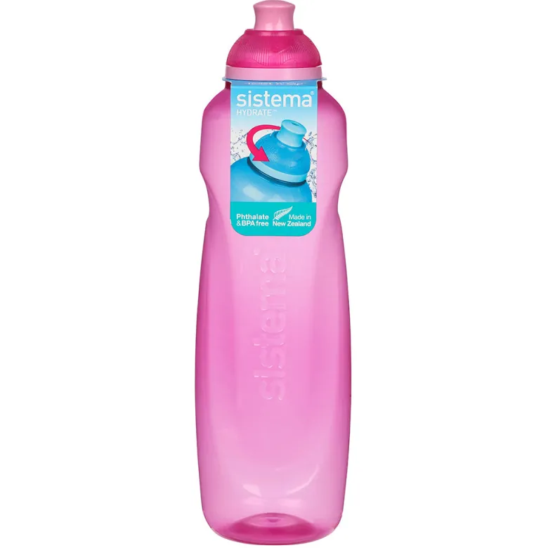 Sistema Twist 'N' Sip Helix 600 ml Water Bottle - Pink