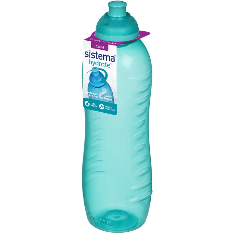 Sistema Water Bottle, Twist 'N' Sip 620 ml - Minty Teal