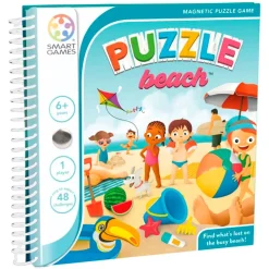 SmartGames Magnetic Travel Game, Puzzle Beach