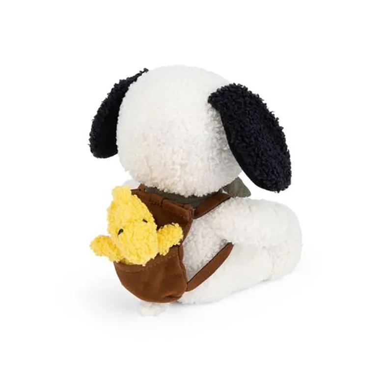 Snoopy Plush with Woodstock in Backpack, 20 cm