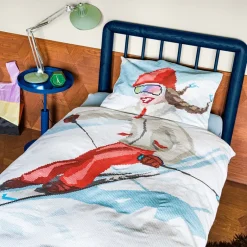 Snurk Adult Bedding, Organic - Ski Girl