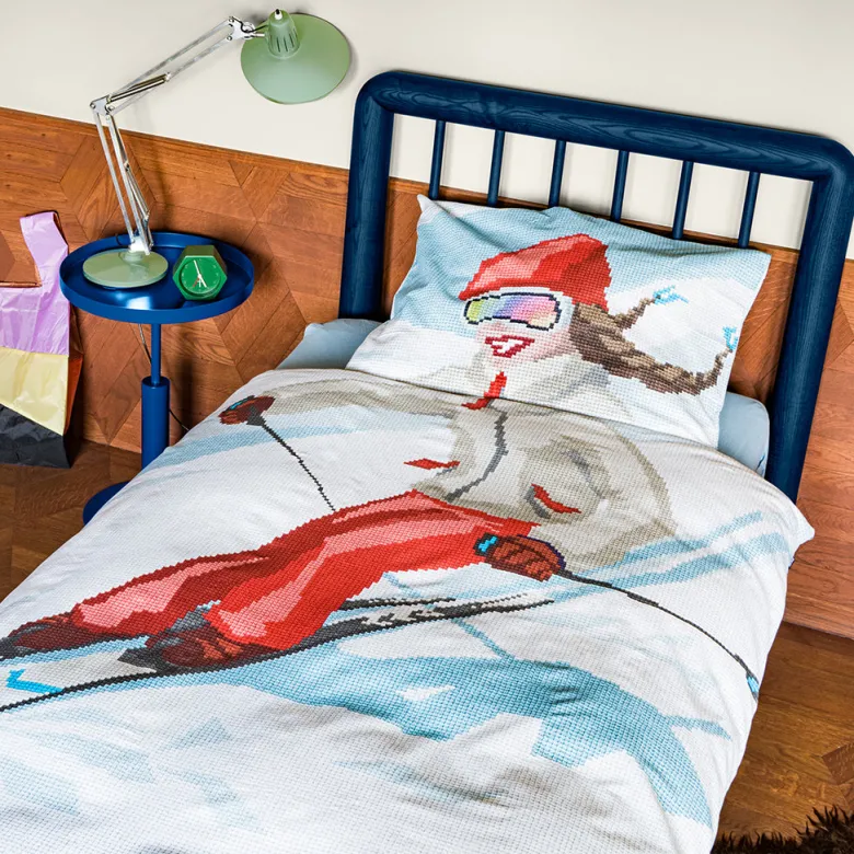 Snurk Adult Bedding, Organic - Ski Girl