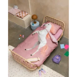 Snurk Adult Bedding, Organic - Unicorn Dusty Pink