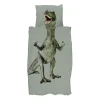 Snurk Organic Adult Bed Linen - Dino Green
